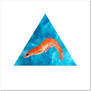 Fresh and delicious shrimp Posters and Art